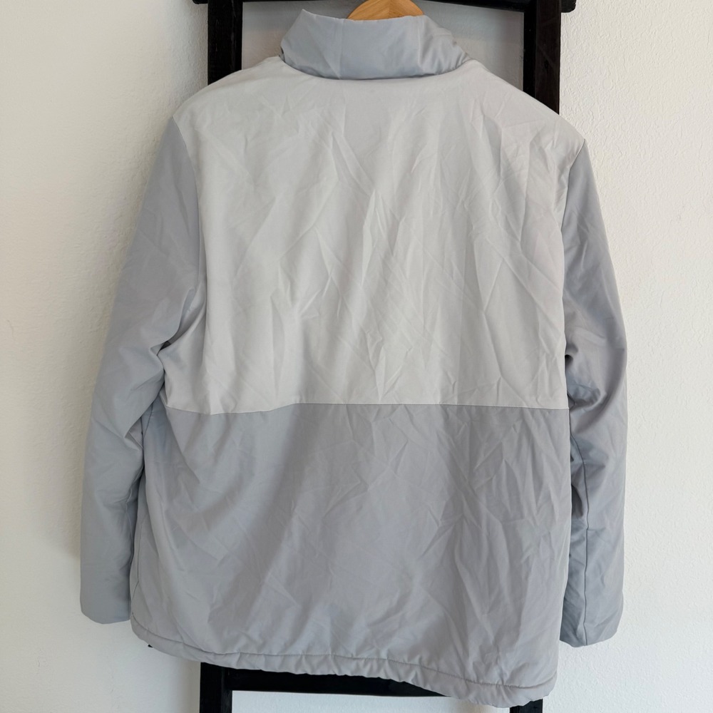 Simply Southern Colorblock Pullover Anorak Jacket Women's Size L Light Gray - Picture 2 of 8